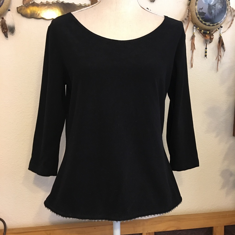 Vintage 90s Fashion Bug beaded dress top M
